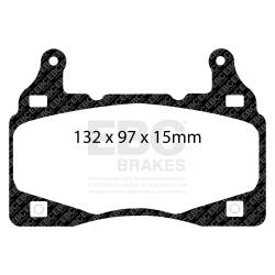 EBC Brakes - EBC Brakes DP51895NDX Bluestuff NDX Full Race Brake Pads for Camaro Ghibli - Image 3