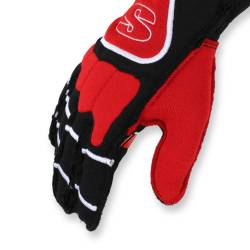 Simpson Safety - Simpson Safety DGMR DNA Racing Gloves Medium Black/Red - Image 3