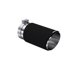 MBRP Exhaust - MBRP Exhaust T5075CF Caron Fiber 5" In Single Wall Rolled Angle Cut 6" Out Tip - Image 1