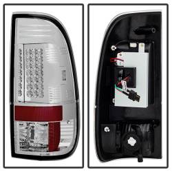 Spyder Auto - Spyder Auto LED 5003904 Taillights Chrome/Clear for 08-16 Ford Super Duty - Image 4