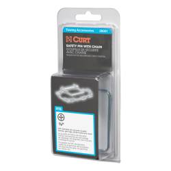CURT - CURT 28001 3/8" Safety Pin w/12" Chain 2-3/4" Pin Length Packaged - Image 2