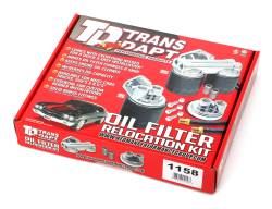 Trans-Dapt Performance - Trans-Dapt 1158 Single Remote Oil Filter System 2.5" ID 2-3/4"OD Flange 20mmX1.5 - Image 2