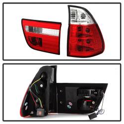 Spyder Auto - Spyder Auto 5000835 Red/Clear LED Taillights for 00-06 BMW X5 - Image 3