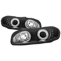 Spyder Auto - Spyder Auto 5009234 Black/Clear Halo Projector Headlights for 98-02 Chevy Camaro - Image 1