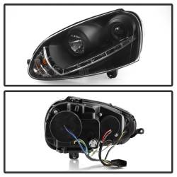 Spyder Auto - Spyder Auto 5017529 Black/Clear Projector Headlights for 06-09 GTI/Jetta/Rabbit - Image 3
