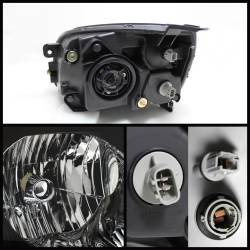 xTune Auto - xTune Auto 5072900 Crystal Headlights Black/Clear - Image 2