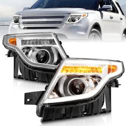 Anzo USA - Anzo USA 111576 Projector Headlight Set for 11-15 Explorer - Image 1