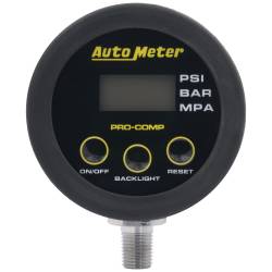 AutoMeter - AutoMeter 2167 Gauge Head Tire Press 50PSI 3.45 Bar Race Digital Backlit w/Mem - Image 1