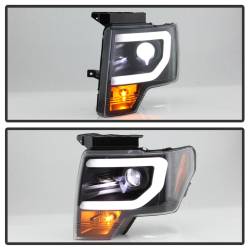 Spyder Auto - Spyder Auto 5087591 Black Light Bar Projector Headlights for 13-14 Ford F150 - Image 6