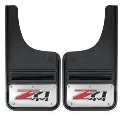 Gatorback - Gatorback GB1223CUTZ71 12"x23" Cut-Style Black Mud Flaps Z-71 Logo - Image 1