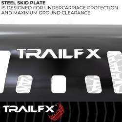 TrailFX - TrailFX B0036B Black PC 3" Bull Bar w/Skid Plate & Light Mount - Image 2
