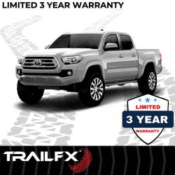 TrailFX - TrailFX A1008B Nerf Bar 4" Oval Side Steps Black Steel Rocker Mount - Image 2