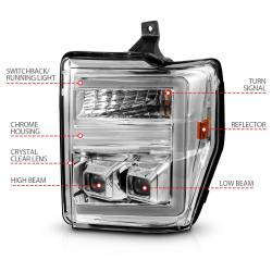 Anzo USA - Anzo USA 111587 Projector Headlight Set - Image 4
