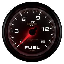 AutoMeter - AutoMeter 7811 Phantom II Mechanical Fuel Pressure Gauge 0-15 PSI 2-5/8" - Image 4