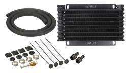 Derale - Derale 13612 9 Row Series 9000 Plate & Fin Transmission Cooler Kit 1/2" NPT - Image 1