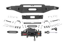 Rough Country Suspension Systems - Rough Country 72006 Hybrid Front Winch Bumper w/LED for 22-26 Toyota Tundra - Image 1
