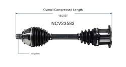 GSP - GSP NCV23583 Audi 6.0 Front Right CV Axle Assembly - Image 6
