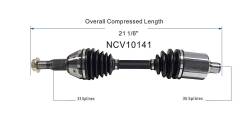 GSP - GSP NCV10141 Front Left CV Axle Assembly for Buick/Pontiac - Image 6