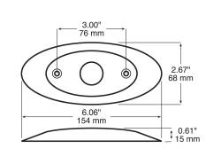 Peterson - Peterson 1200-09X Decorative Chrome Mounting Taillight Bezel - Image 2