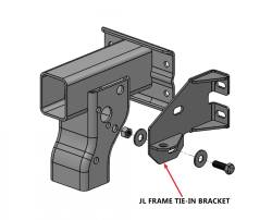 LoD Offroad - LoD Offroad JFT1801 Frame Tie-in Bracket for 18+ Jeep Wrangler JL/Gladiator JT - Image 2