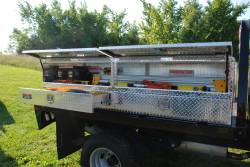 Unique Truck Accessories - Unique Truck TB400-96D-BD 96"x20"x24" Stake Bed Contr. TopSider w/Button Drawers - Image 2
