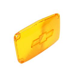 Trim Parts - Trim Parts A1386 1956 Full-Size Chevrolet Amber Parking Light Lens w/Bowtie PAIR - Image 2