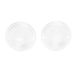 Trim Parts - Trim Parts A1485 1957 Full-Size Chevrolet Clear Parking Light Lens w/Bowtie PAIR - Image 1