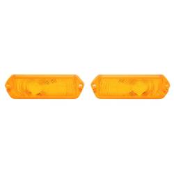 Trim Parts - Trim Parts A2438 1963 Full-Size Chevrolet Amber Parking Light Lens PAIR - Image 1