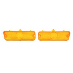 Trim Parts - Trim Parts A2439 1964 Full-Size Chevrolet Amber Parking Light Lens PAIR - Image 1
