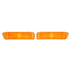 Trim Parts - Trim Parts A2442 1967 Full-Size Chevrolet Amber Parking Light Lens PAIR - Image 1