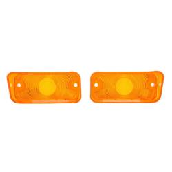 Trim Parts - Trim Parts A4505 1968 Chevelle Parking Light Lens Amber PAIR - Image 1