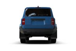 Rally Armor - Rally Armor MF138-UR-BLK-LBL Black Mud Flap/Light Blue Logo - Image 2