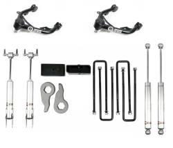 Freedom Off-Road - Freedom FO-G504-KIT+FO-G704FU 3/2" Lift Kit w/Shocks Arms for 11-19 Silverado HD - Image 1