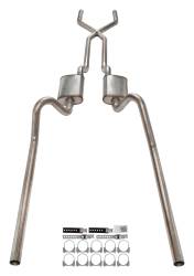 Pypes Performance Exhaust - Pypes SFF11S 2.5" X-Pipe Crossmember Back Rear Exit Exhaust for 66-71 Fairline - Image 2