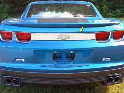 Quality Automotive Accessories - QAA LB50100 1Pc Stainless Rear License Trim for 2010-2013 Chevrolet Camaro - Image 1