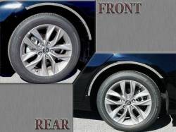 Quality Automotive Accessories - QAA WQ18130 4Pc Stainless Steel Wheel Well Trim for 2018-2024 Toyota Camry - Image 2
