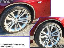 Quality Automotive Accessories - QAA WQ55655 12Pc Stainless Steel Wheel Well Trim for Lincoln Navigator - Image 1