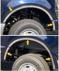 Quality Automotive Accessories - QAA WQ62310 4Pc Stainless Steel Wheel Well Trim for 2022-2025 Ford Maverick - Image 3