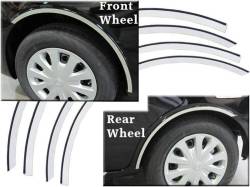 Quality Automotive Accessories - QAA WQ10135 4Pc Stainless Steel Wheel Well Trim for 2010-2015 Toyota Prius - Image 4