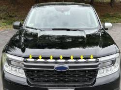 Quality Automotive Accessories - QAA SG61310 4Pc Stainless Steel Grille Accent for 2021-2023 Ford F150 - Image 1