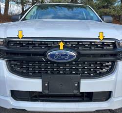 Quality Automotive Accessories - QAA SG62310 7Pc Stainless Steel Grille Accent for 2022-2024 Ford Maverick - Image 1