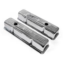 Speedmaster - Speedmaster PCE314.1002.02 Chevy SBC 350 Chrome 327 Stamped Valve Cover Tall - Image 2