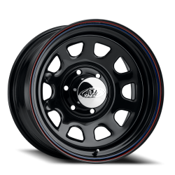 Allied Wheel - Allied Wheel 51 DAYTONA 16x8 5x5.5 0mm Black 5168055 - Image 1