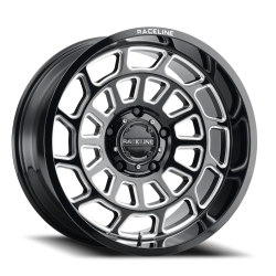 Raceline Wheels - Raceline Wheels 955M-29080-00 Warp 955M 20x9 8x6.5 0mm Gloss Black/Milled - Image 1
