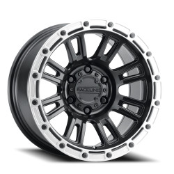 Raceline Wheels - Raceline Wheels 956BS-89065+18 956BS Compass 18x9 6x135 18mm Satin Black/Silver - Image 1