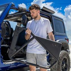 EZ4x4 - EZ4x4 1918 0072 PHANTOM Aluminum Tube Doors Black for 18+ Jeep Wrangler JL 2DR - Image 3