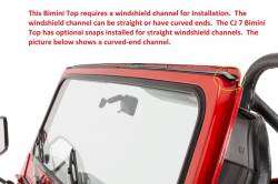 MasterTop - MasterTop 14107124 MasterTwill BiMini Top Strap Style for 78-91 CJ7/YJ Wrangler - Image 3