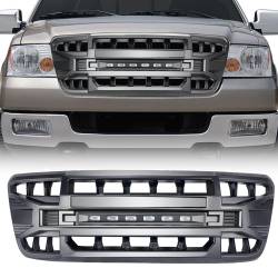 AMERICAN MODIFIED - AMERICAN MODIFIED AMFMAA00113 Armor Grille w/LED Off-Road Lights Matte Black - Image 1