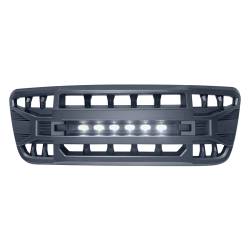 AMERICAN MODIFIED - AMERICAN MODIFIED AMFMAA00113 Armor Grille w/LED Off-Road Lights Matte Black - Image 2