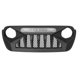 AMERICAN MODIFIED - AMERICAN MODIFIED AMJPCA00110 Demon Grille w/Red 5 Star LED Lights Bar - Image 2